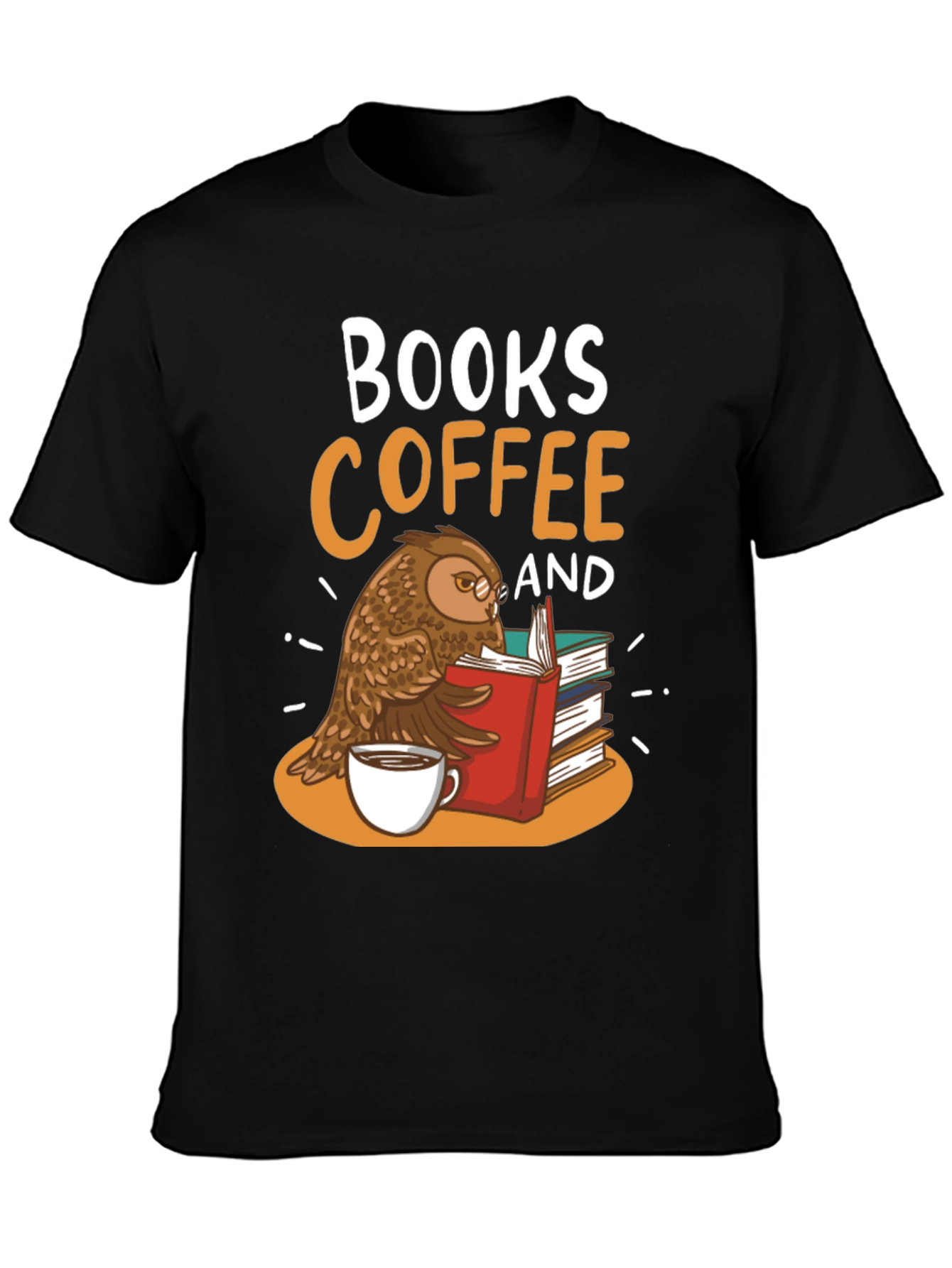 Books Coffee & Owl T-Shirt