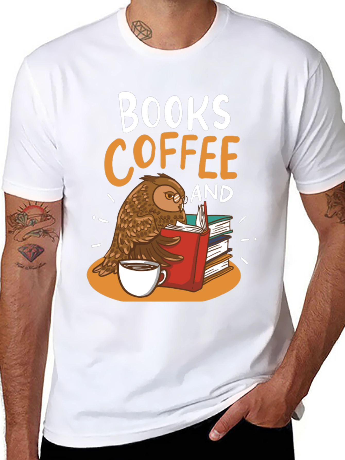 Books Coffee & Owl T-Shirt