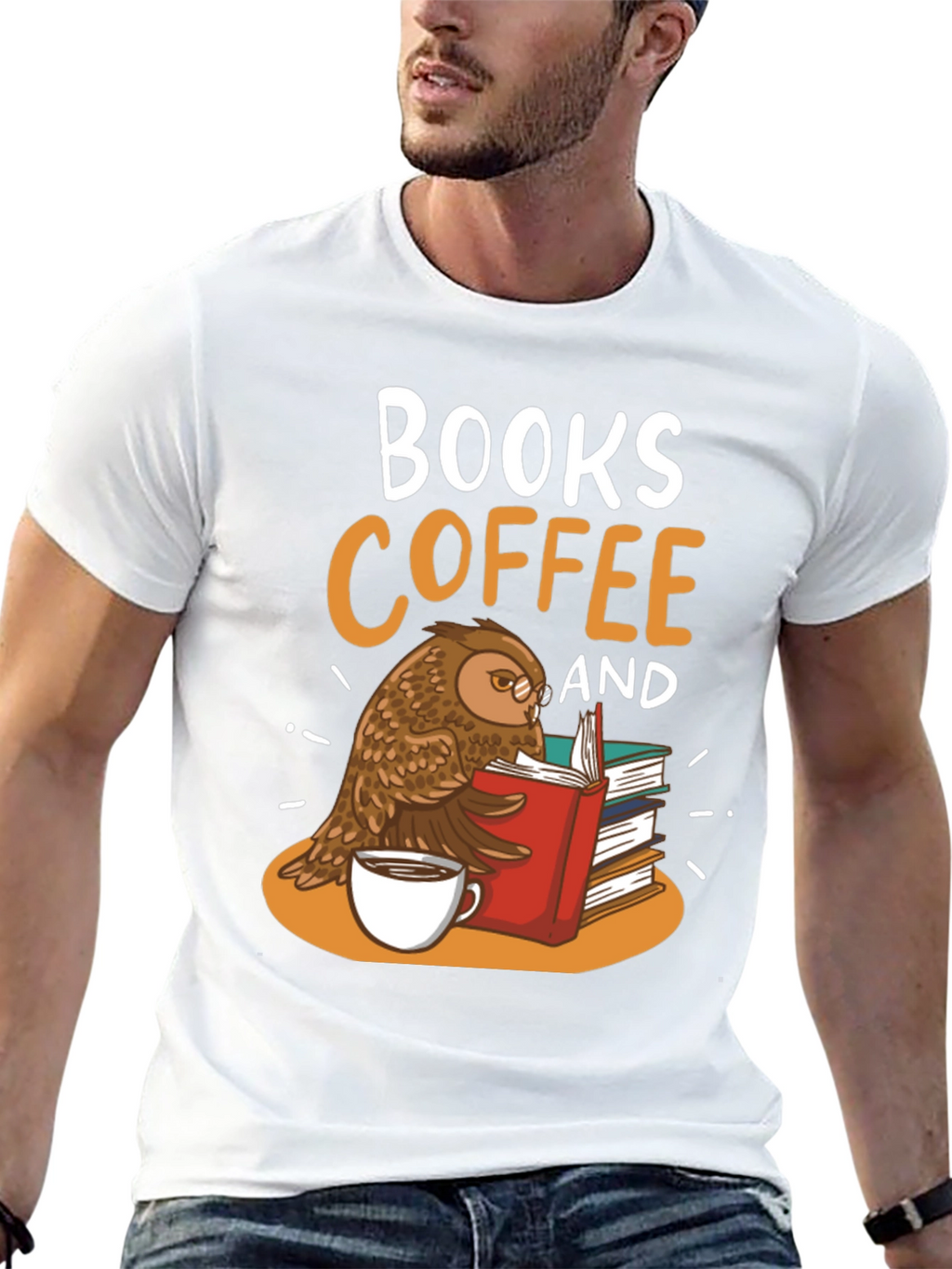 Books Coffee & Owl T-Shirt