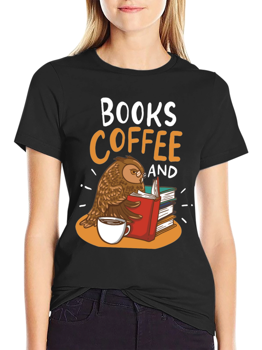 Books Coffee & Owl T-Shirt