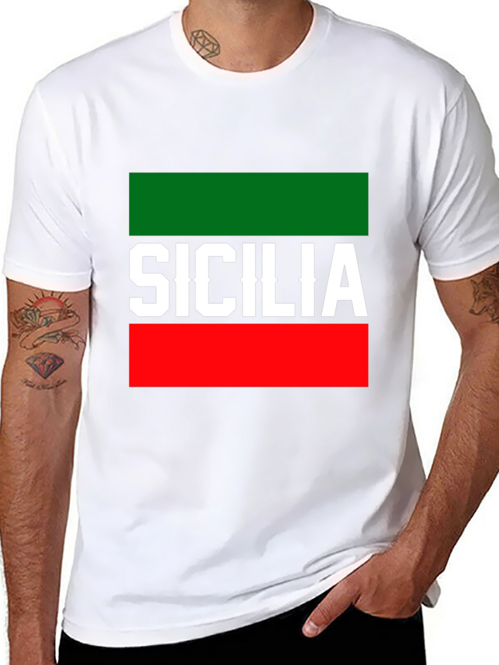 Sicilia Italy Flag T-Shirt