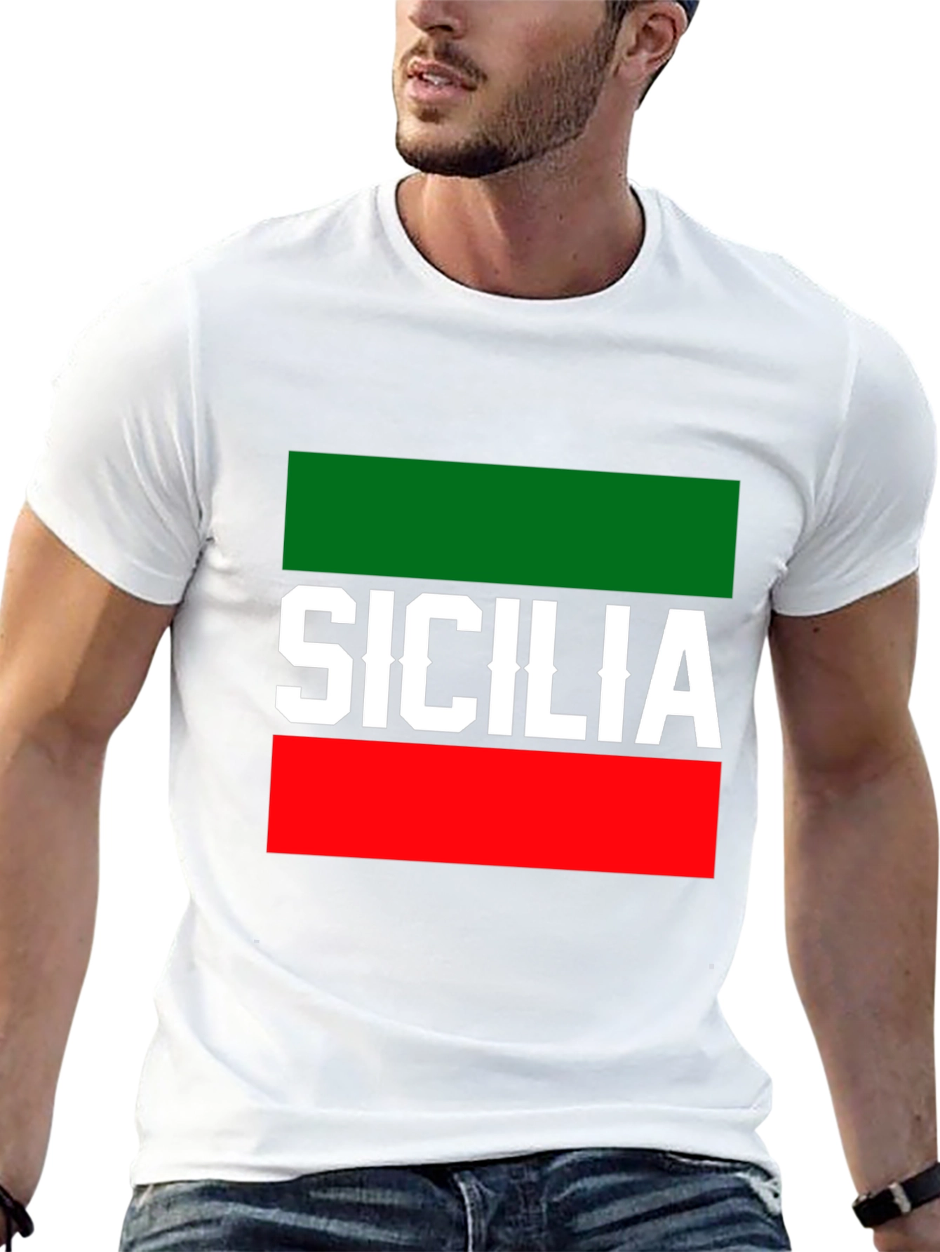 Sicilia Italy Flag T-Shirt