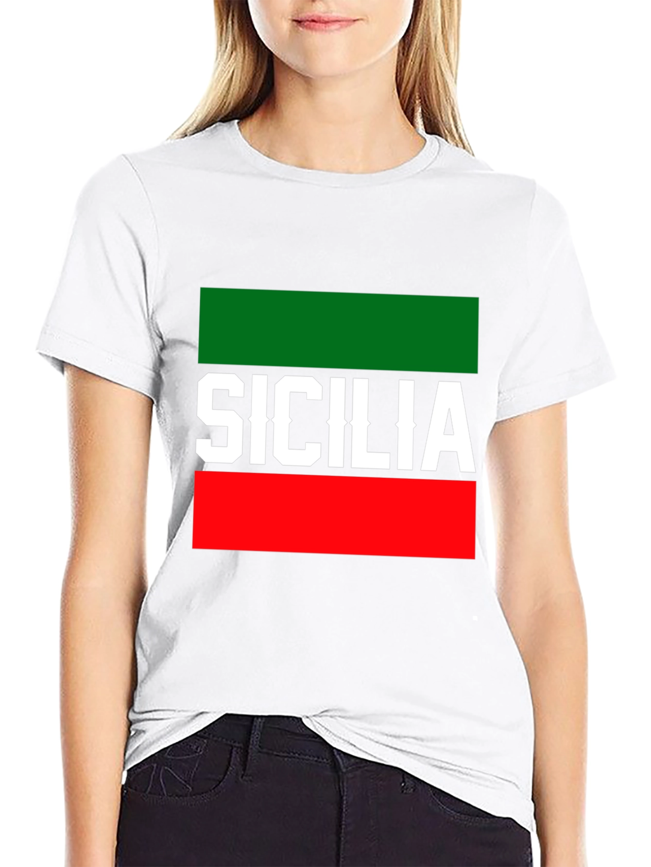 Sicilia Italy Flag T-Shirt