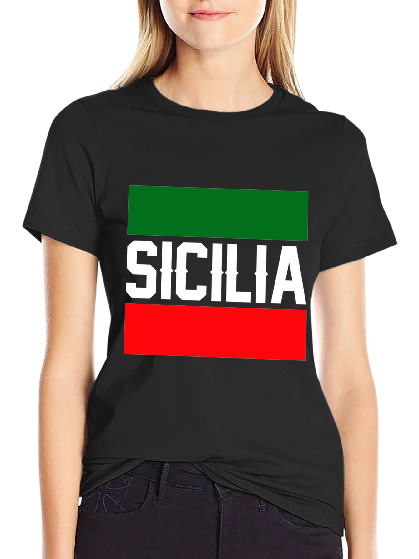 Sicilia Italy Flag T-Shirt