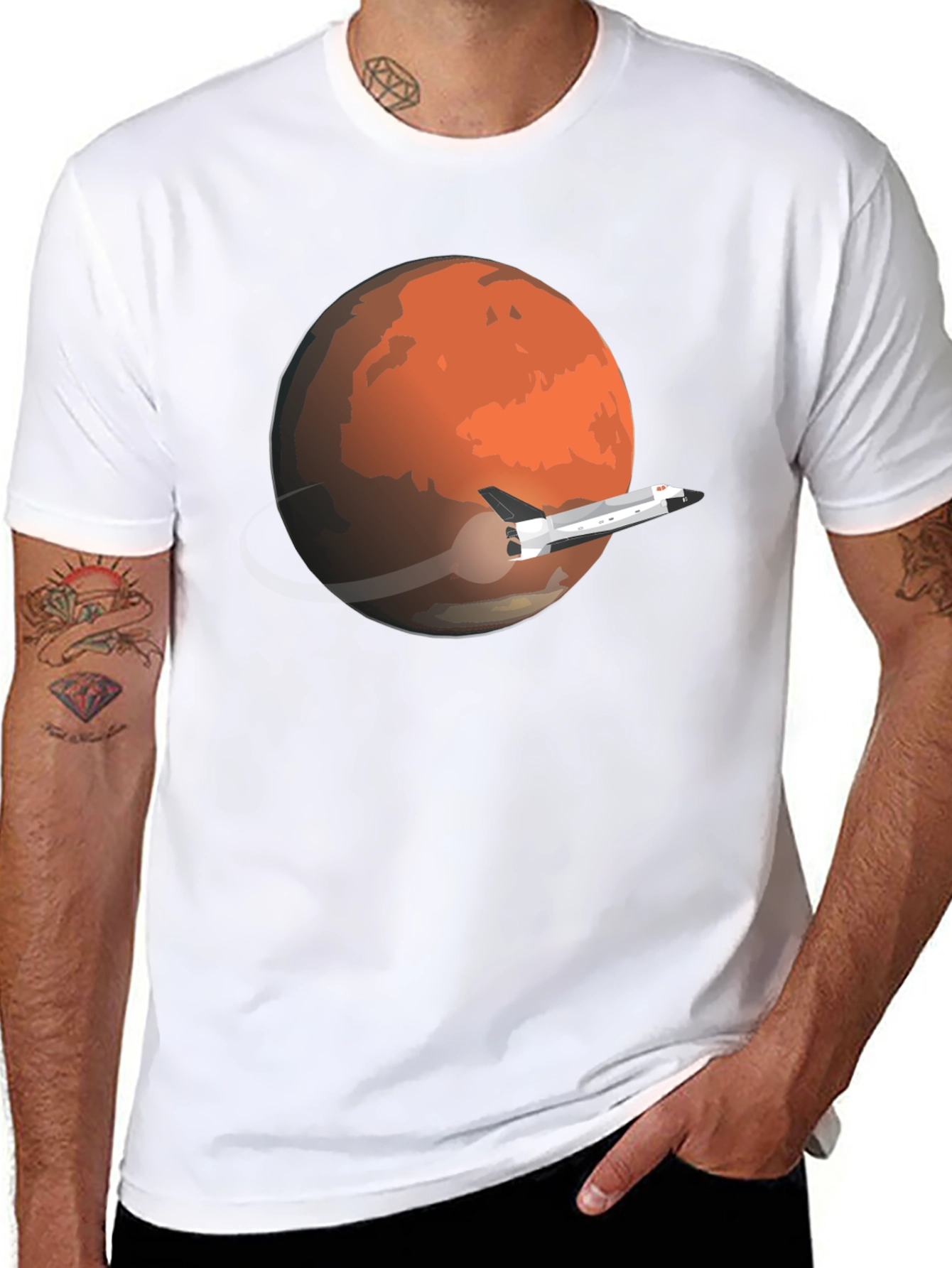 Mars Mission Black T-Shirt