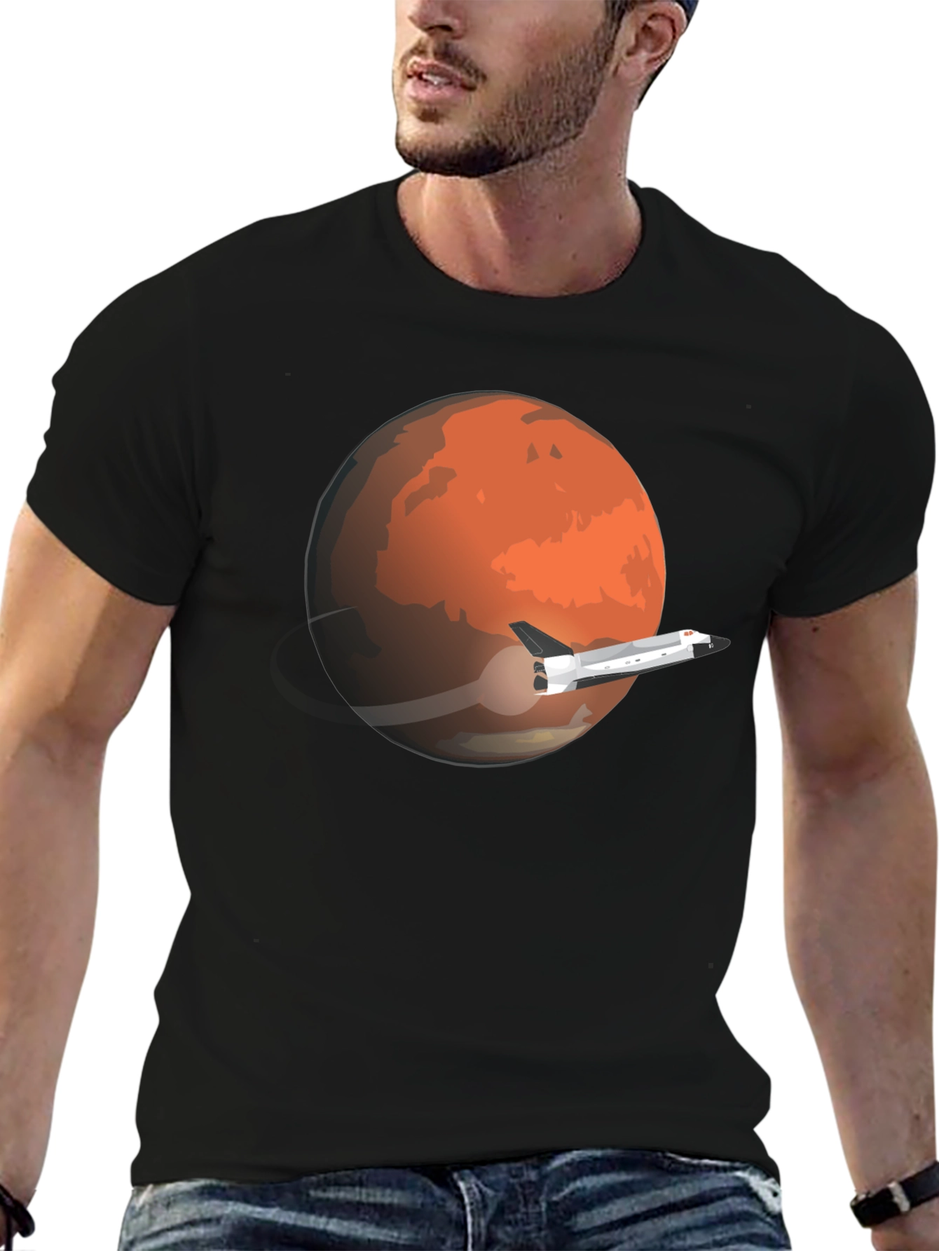 Mars Mission Black T-Shirt