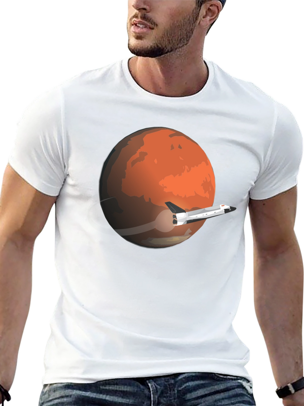 Mars Mission Black T-Shirt