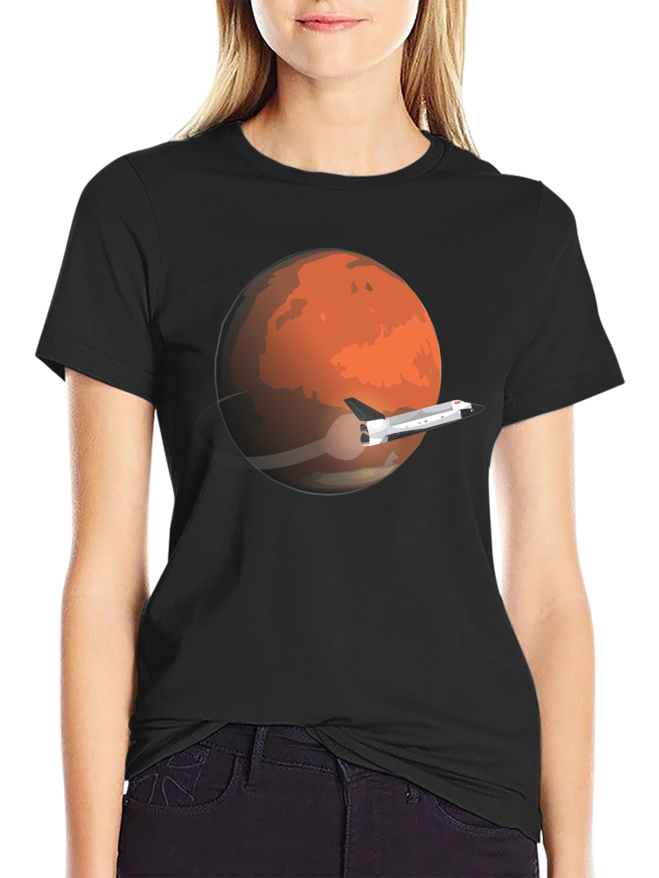 Mars Mission Black T-Shirt