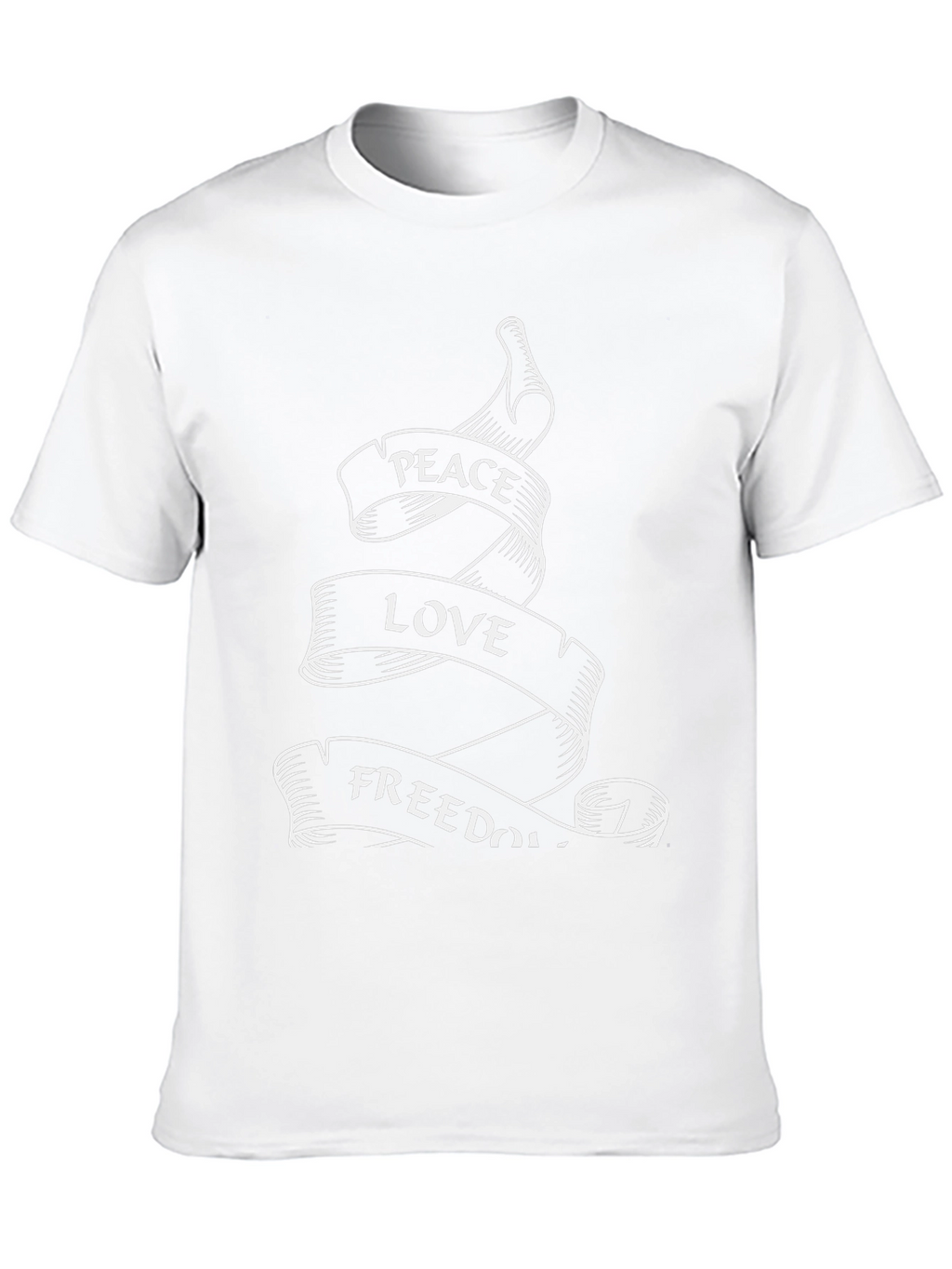 Peace Love Freedom Graphic T-Shirt