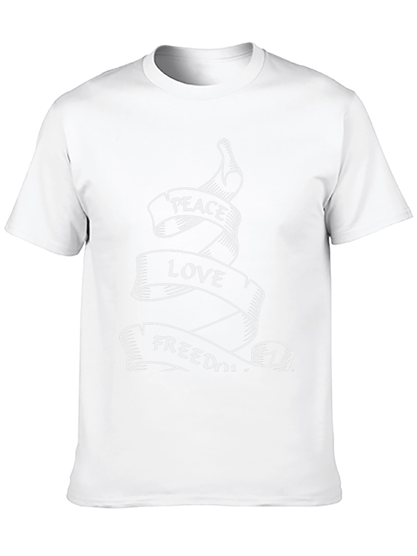 Peace Love Freedom Graphic T-Shirt