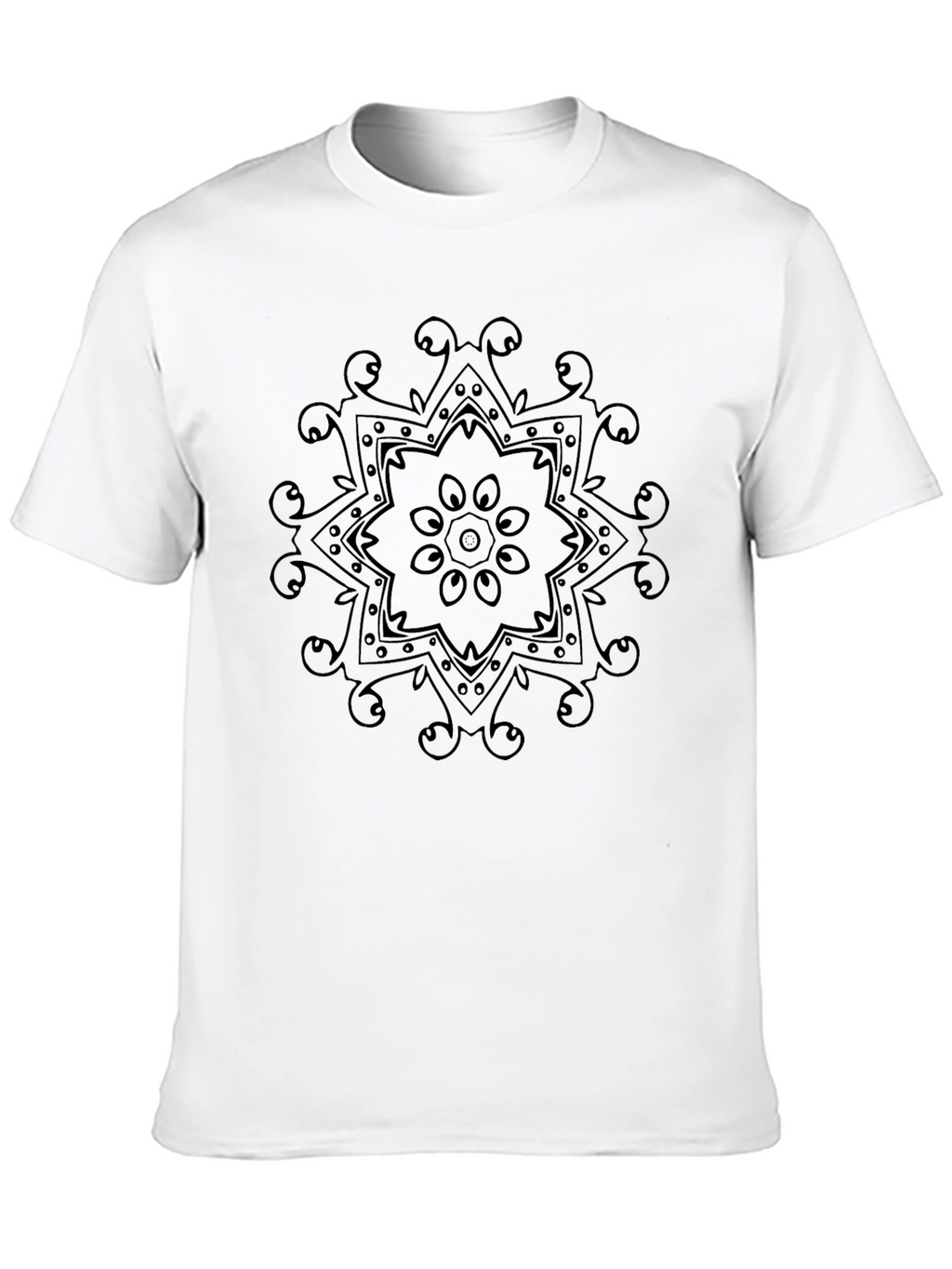 Mandala Graphic Black T-Shirt - Casual Comfort