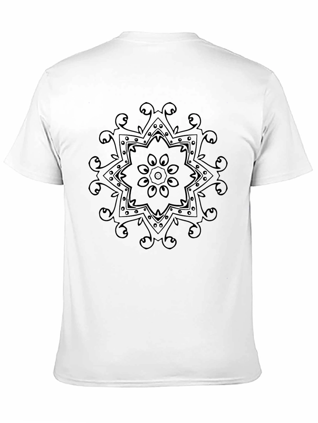 Mandala Graphic Black T-Shirt - Casual Comfort