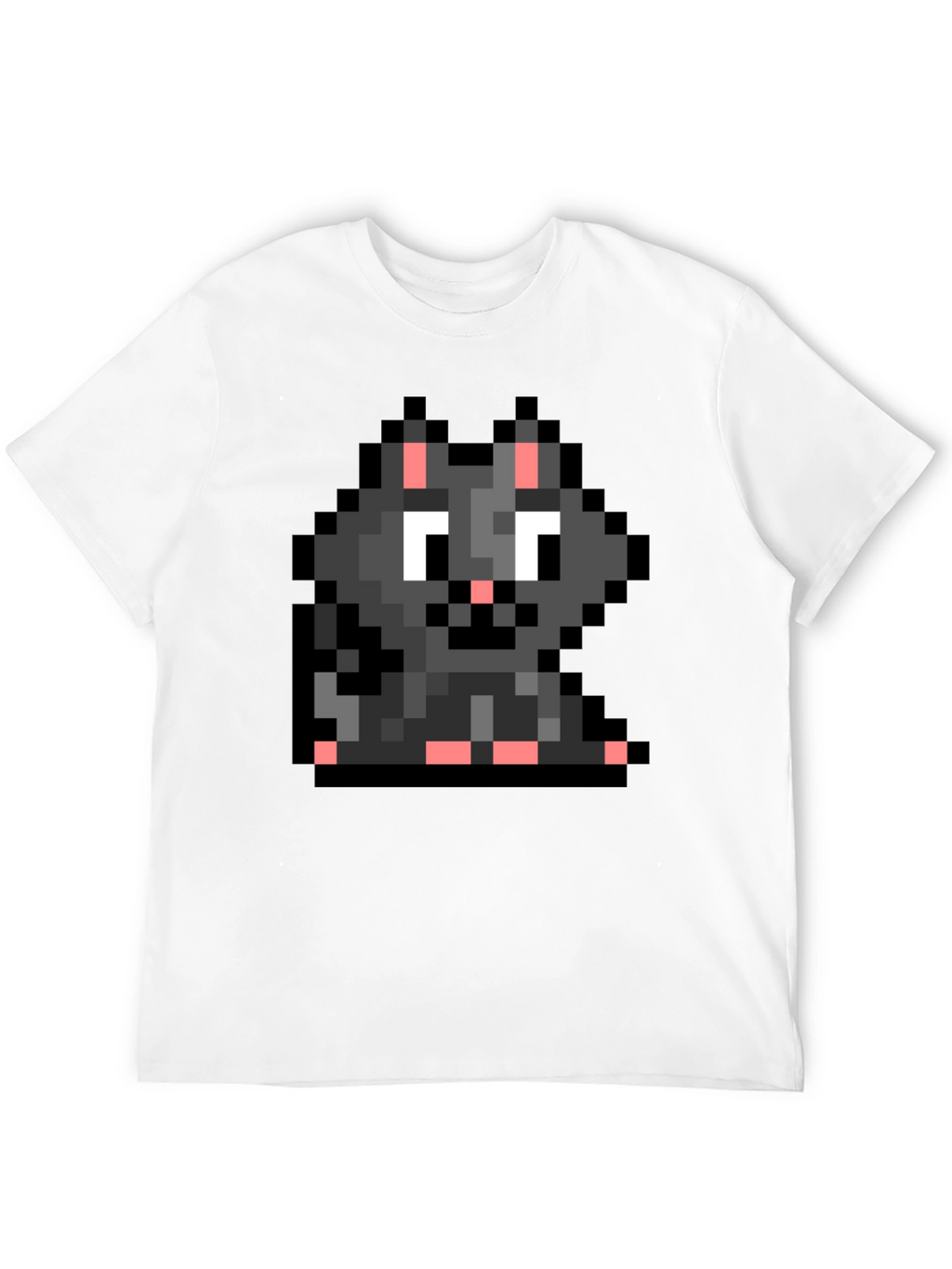 Pixel Cat T-Shirt - Retro Gaming Style