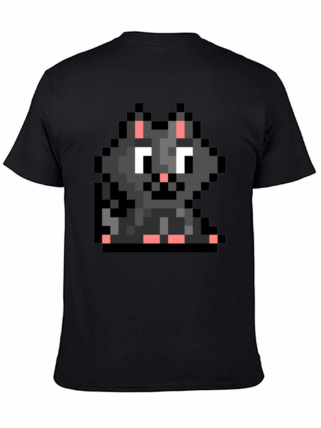 Pixel Cat T-Shirt - Retro Gaming Style