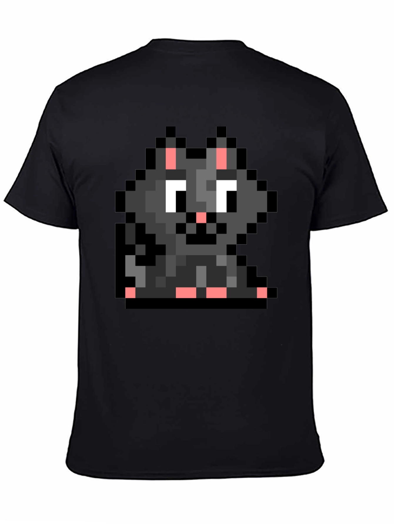 Pixel Cat T-Shirt - Retro Gaming Style