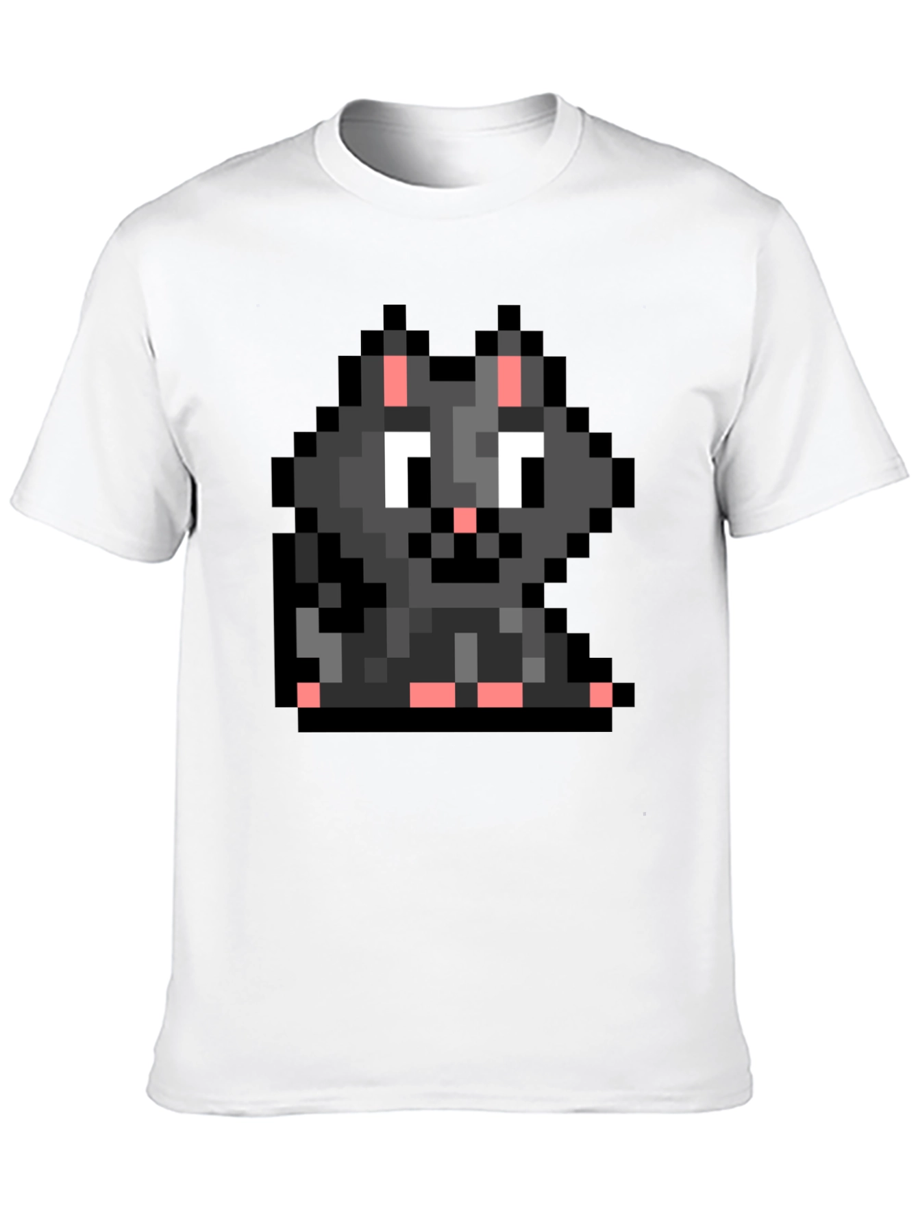 Pixel Cat T-Shirt - Retro Gaming Style