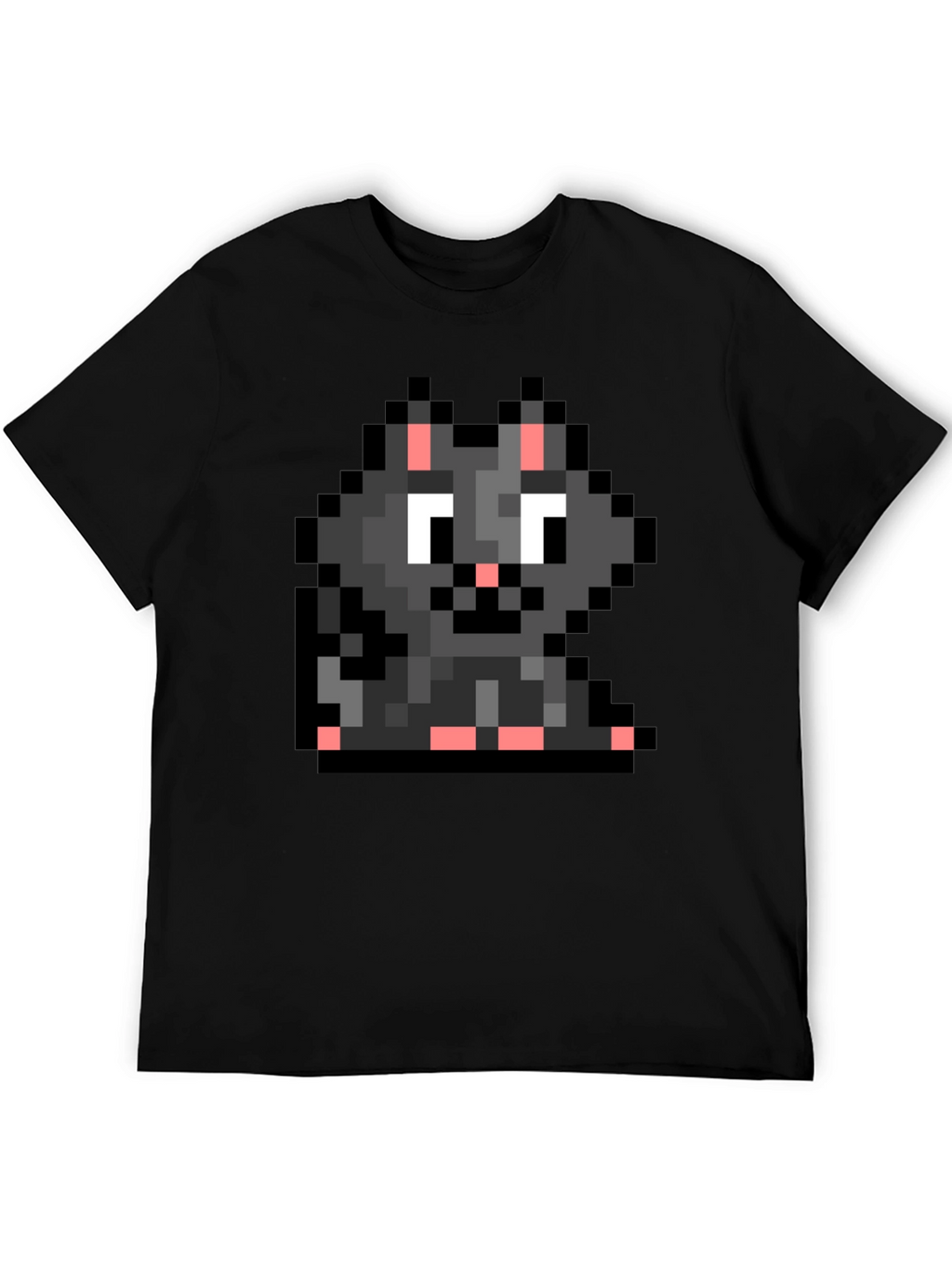 Pixel Cat T-Shirt - Retro Gaming Style