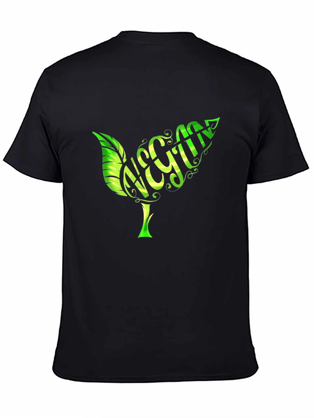 Vegan Leaf T-Shirt - Organic Cotton Stylish Design