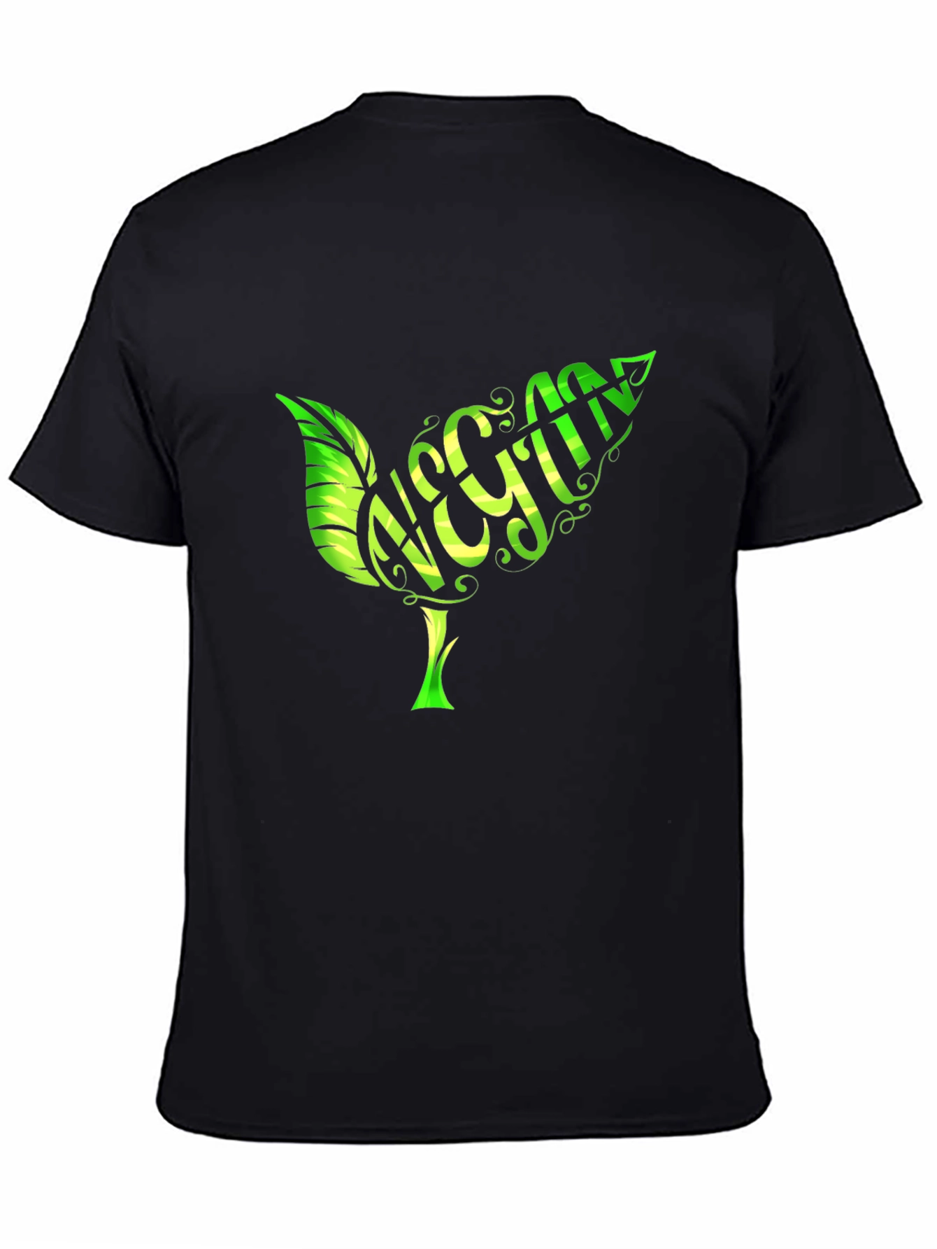 Vegan Leaf T-Shirt - Organic Cotton Stylish Design