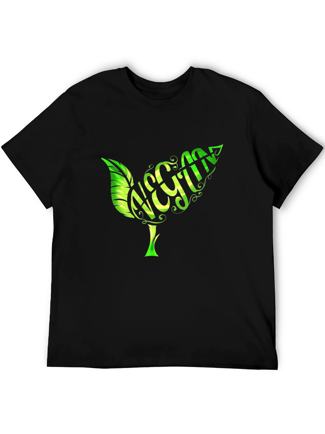 Vegan Leaf T-Shirt - Organic Cotton Stylish Design