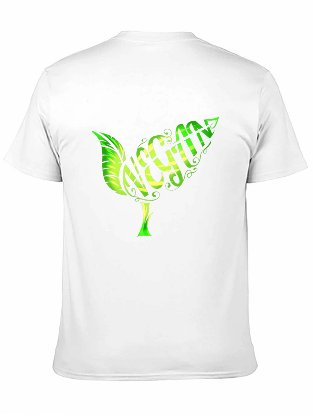 Vegan Leaf T-Shirt - Organic Cotton Stylish Design