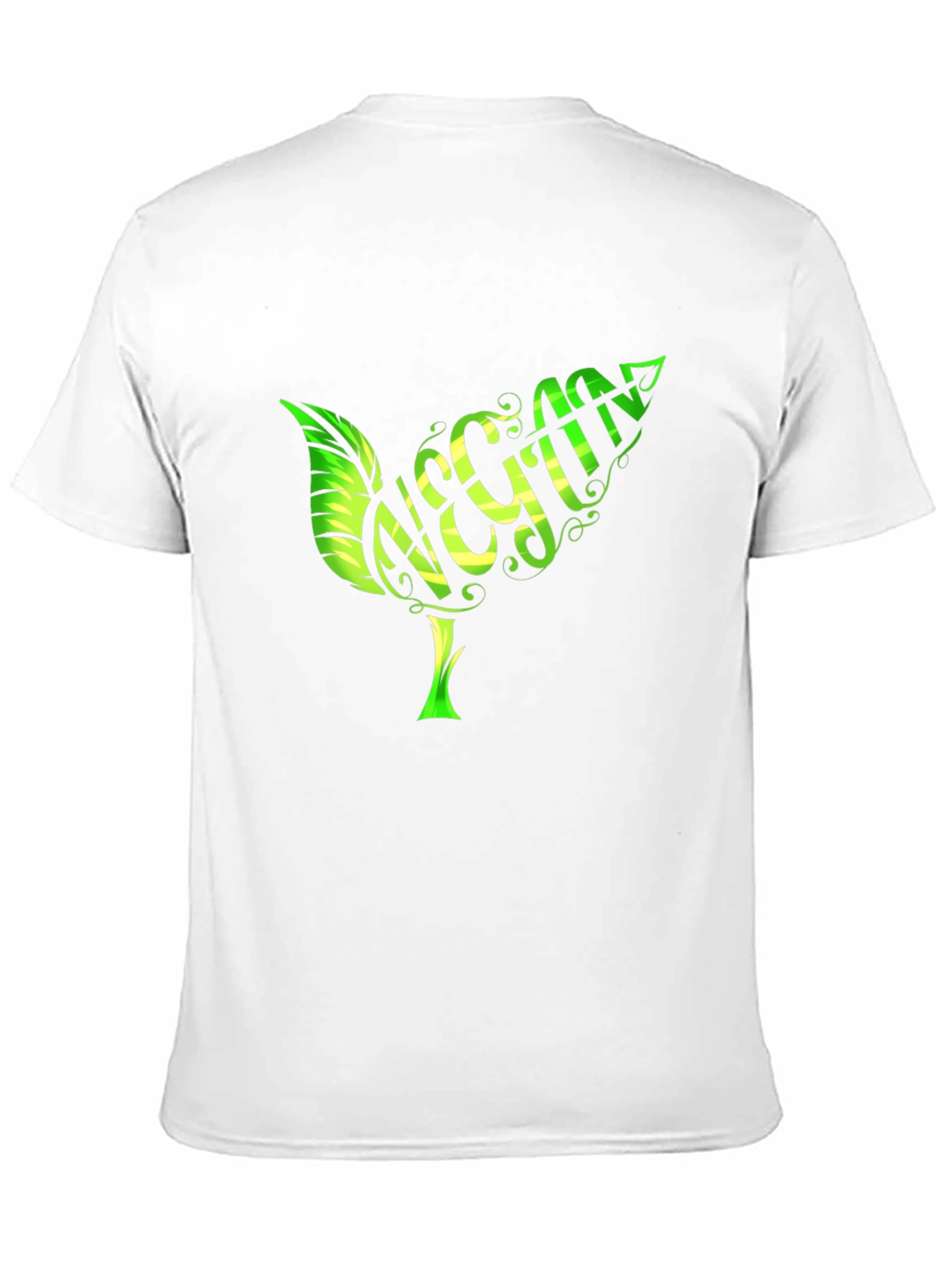 Vegan Leaf T-Shirt - Organic Cotton Stylish Design