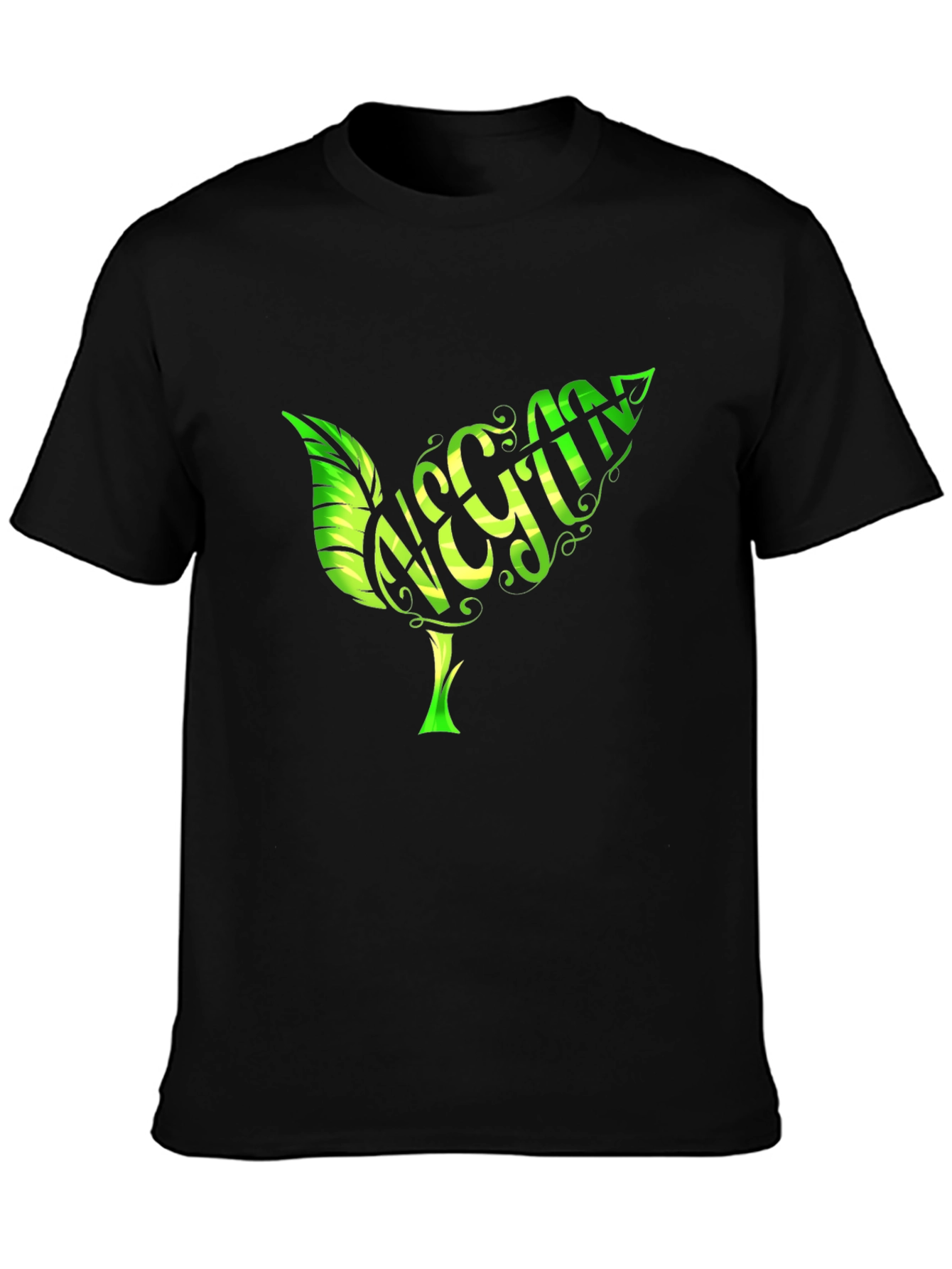 Vegan Leaf T-Shirt - Organic Cotton Stylish Design