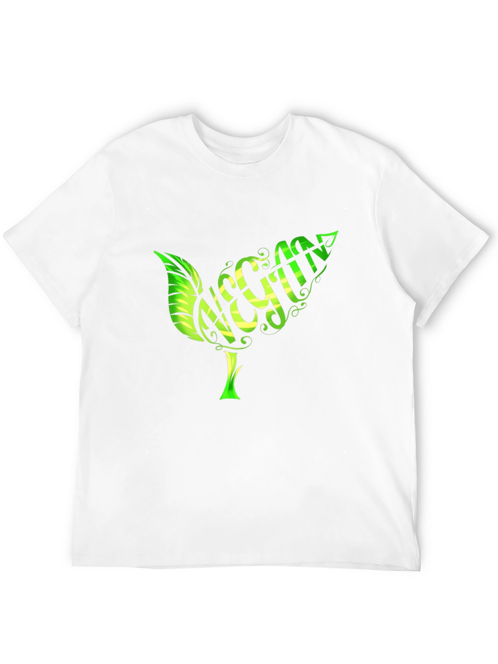 Vegan Leaf T-Shirt - Organic Cotton Stylish Design