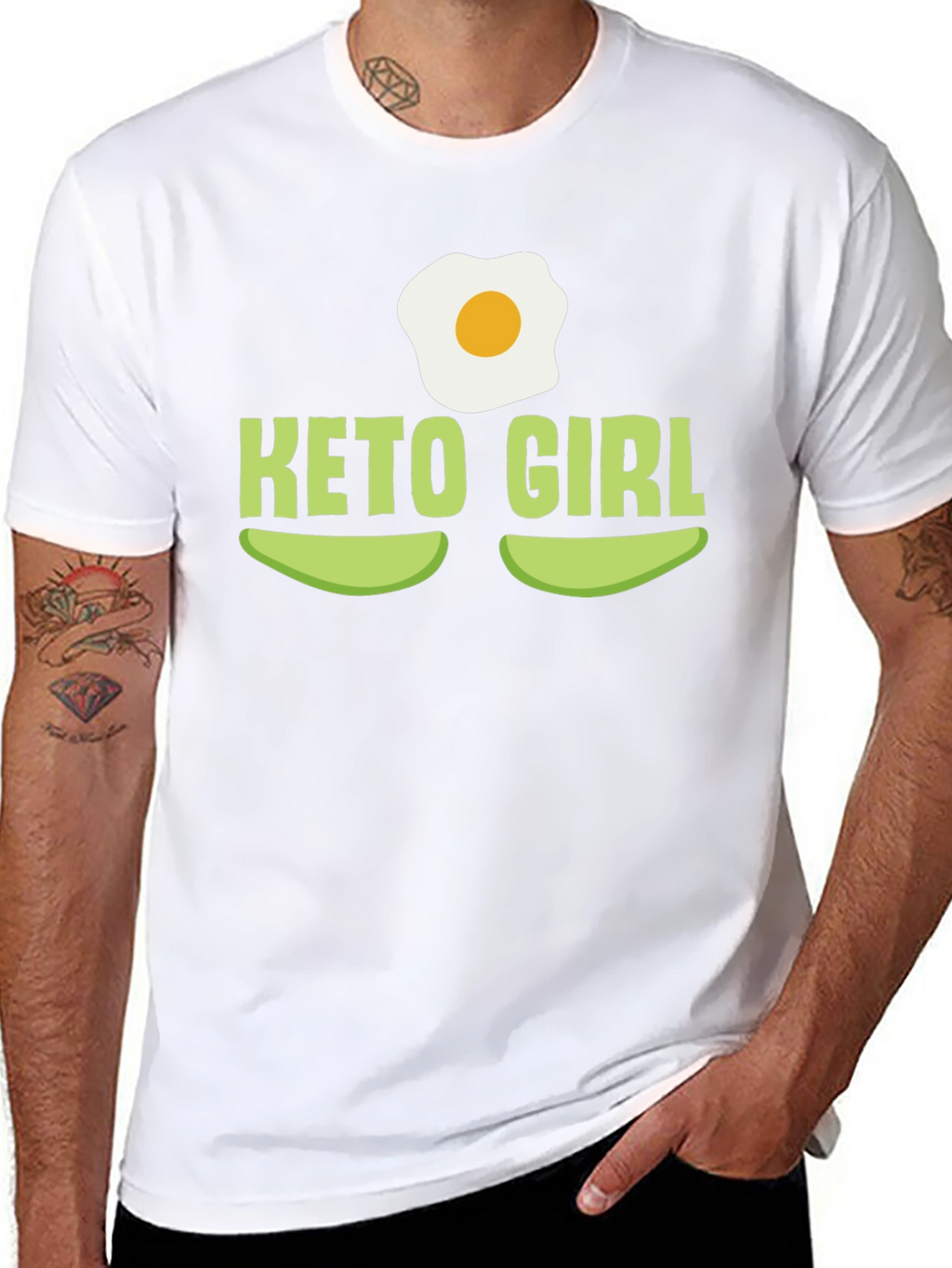 Keto Girl T-Shirt - Avocado & Egg Design