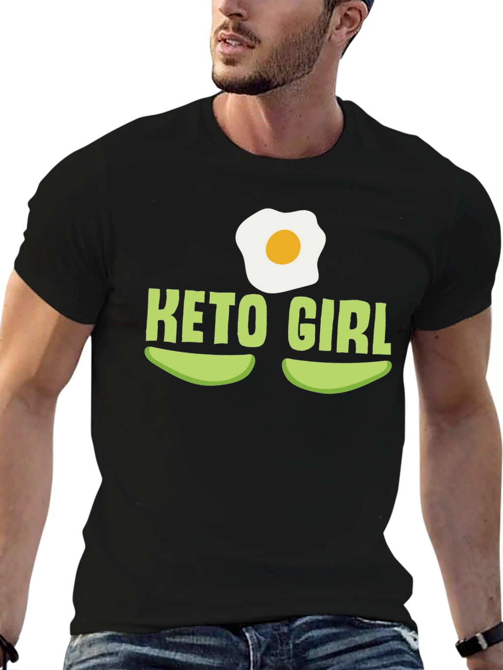 Keto Girl T-Shirt - Avocado & Egg Design