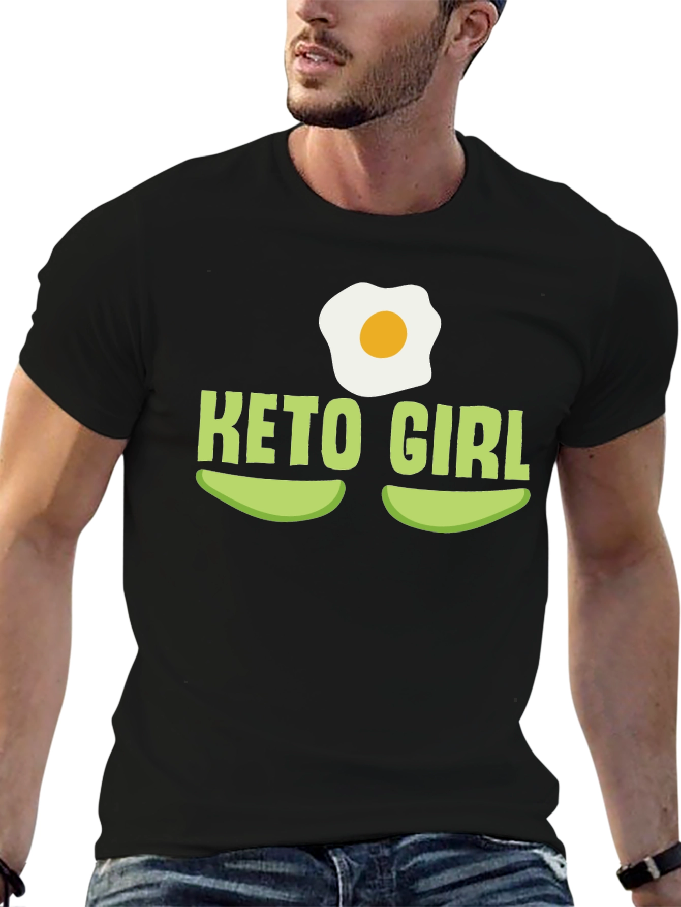Keto Girl T-Shirt - Avocado & Egg Design