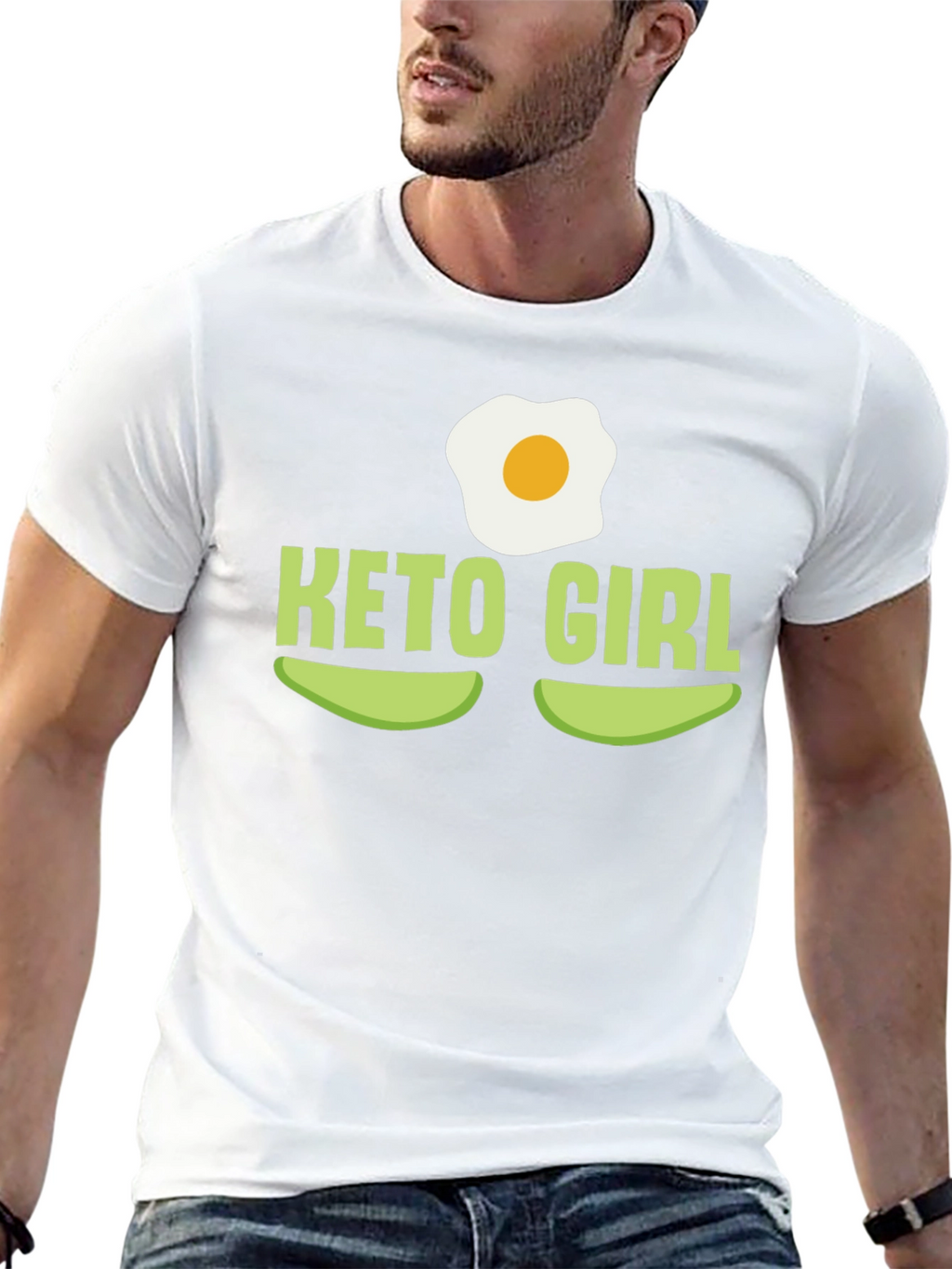 Keto Girl T-Shirt - Avocado & Egg Design