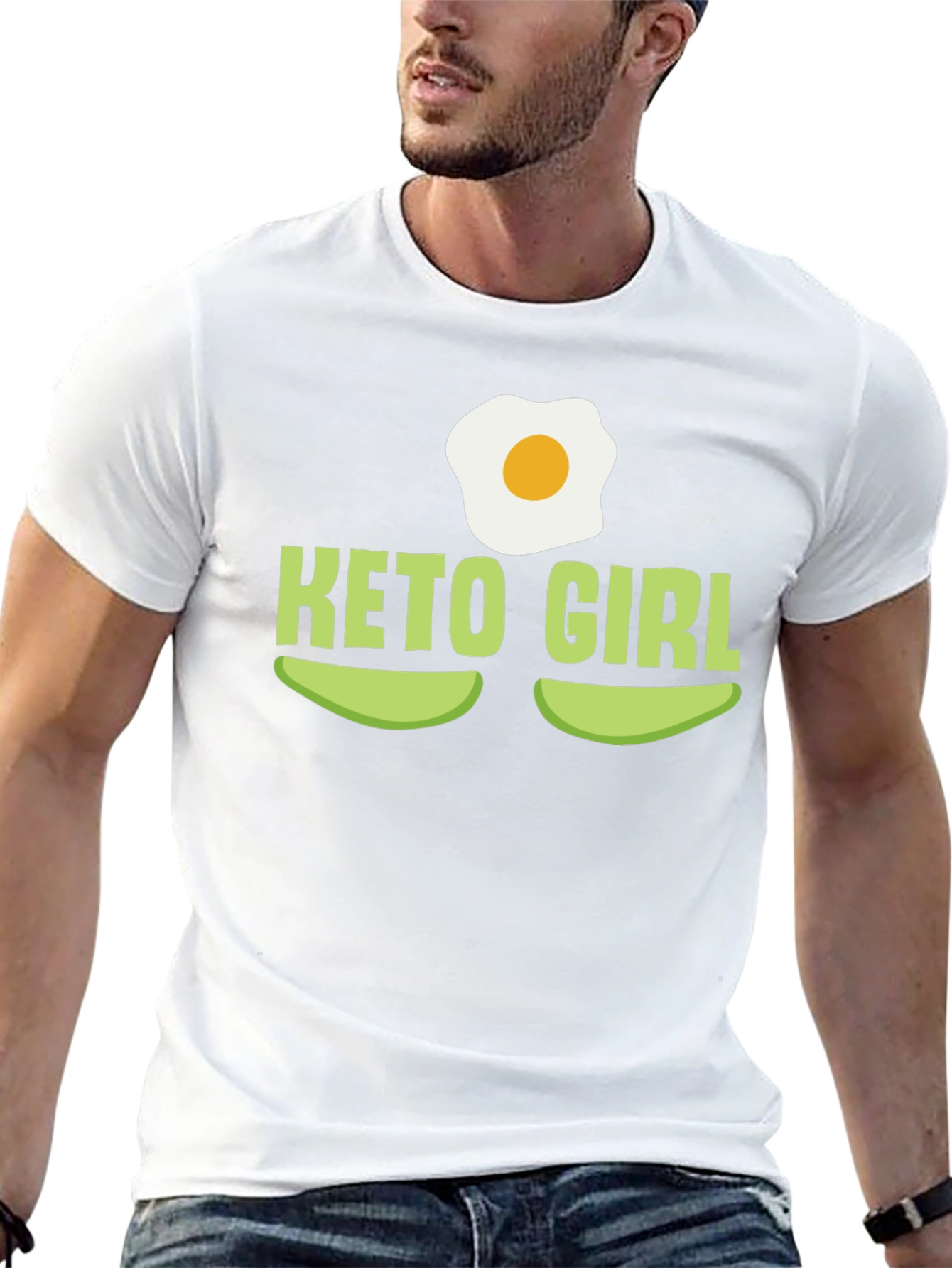 Keto Girl T-Shirt - Avocado & Egg Design