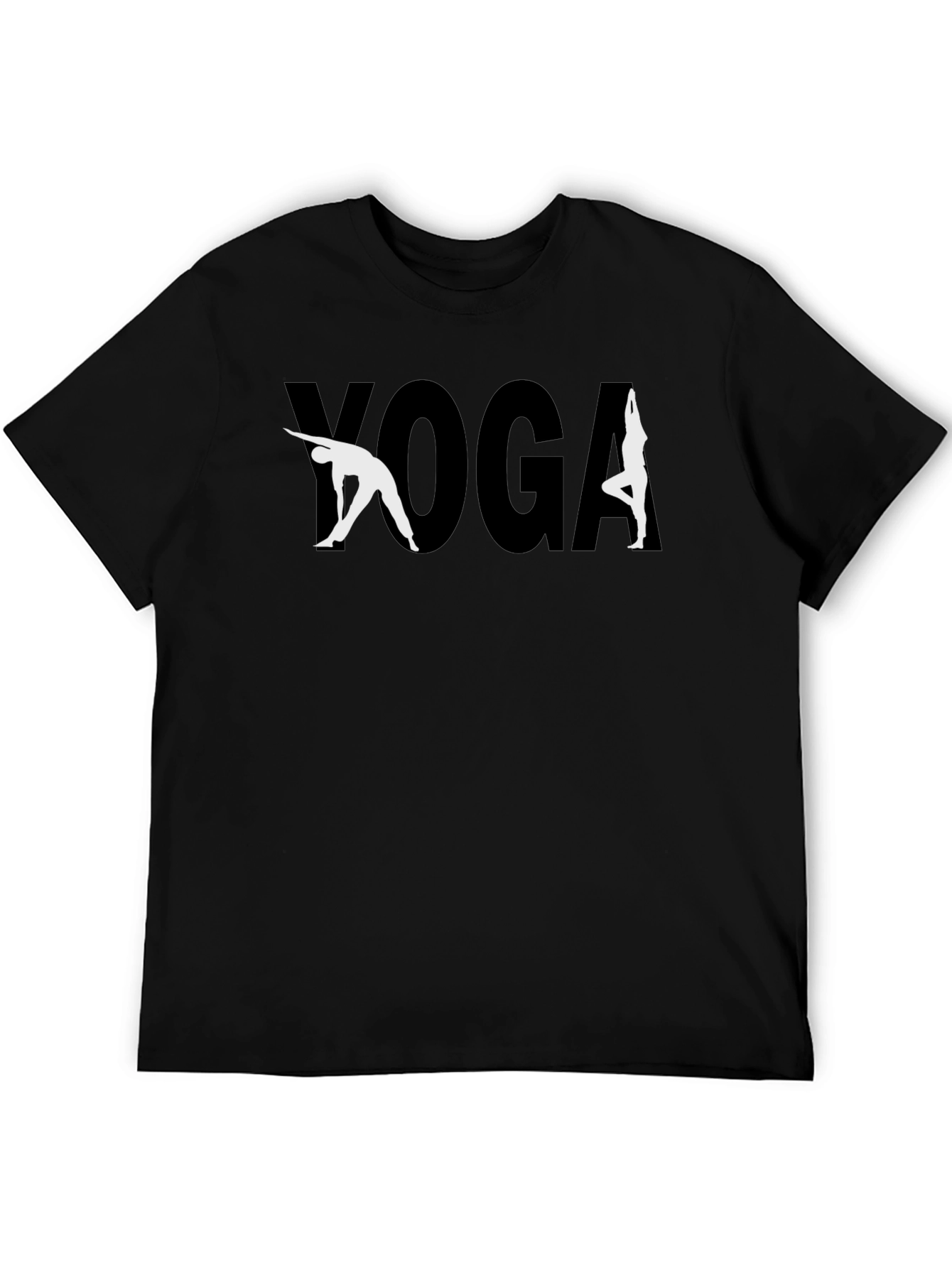 Yoga Graphic T-Shirt - Stylish & Comfortable Black Tee