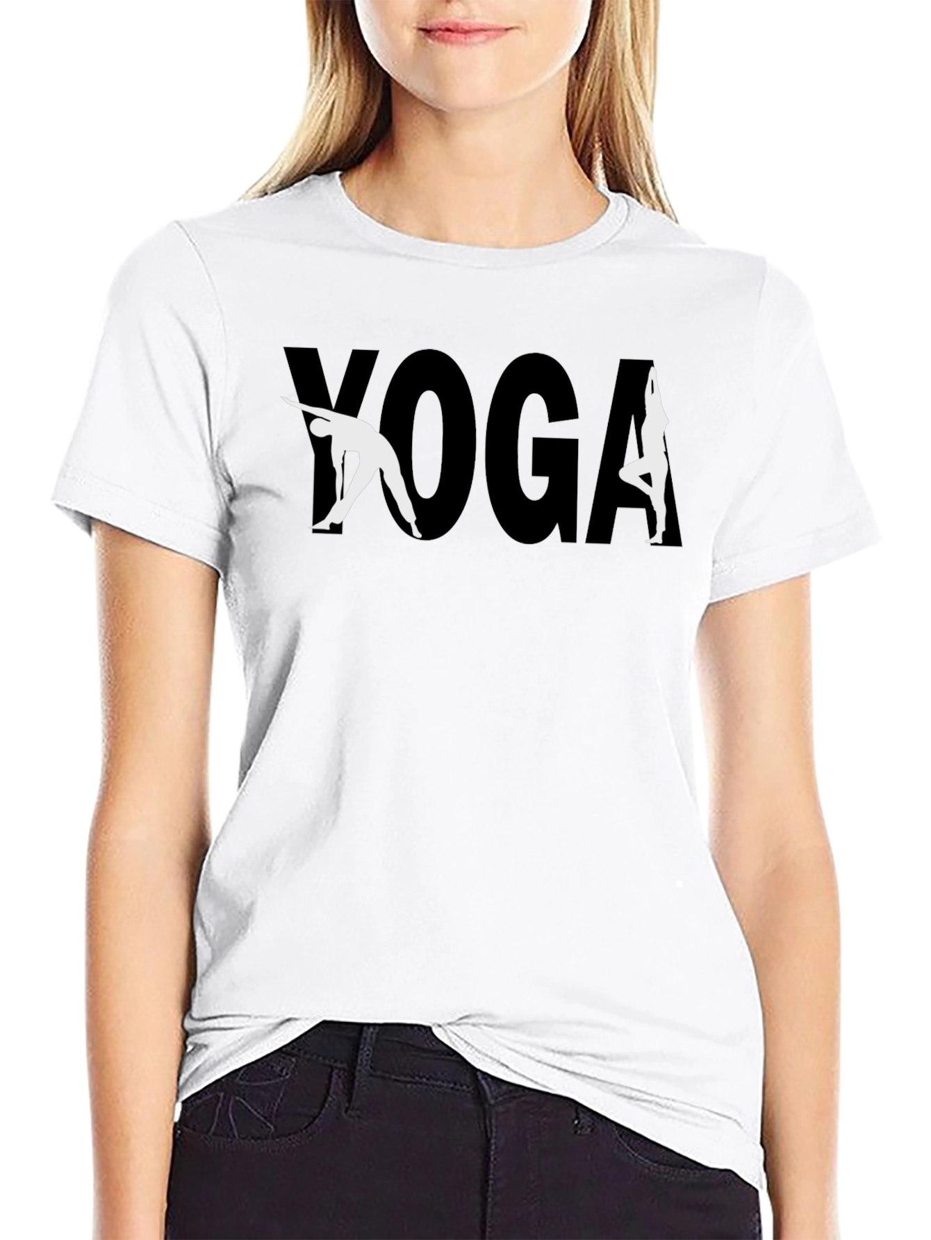 Yoga Graphic T-Shirt - Stylish & Comfortable Black Tee