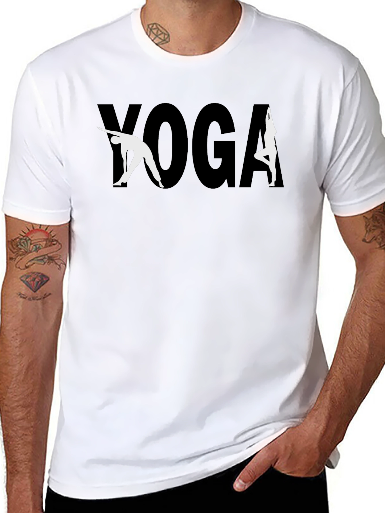 Yoga Graphic T-Shirt - Stylish & Comfortable Black Tee