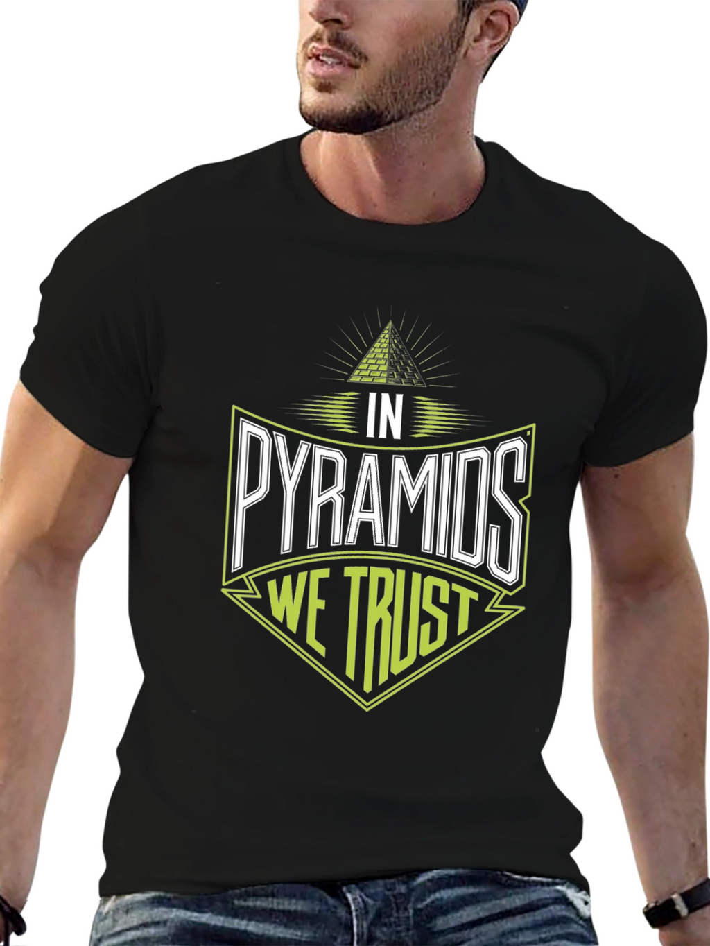 In Pyramids We Trust Graphic Tee