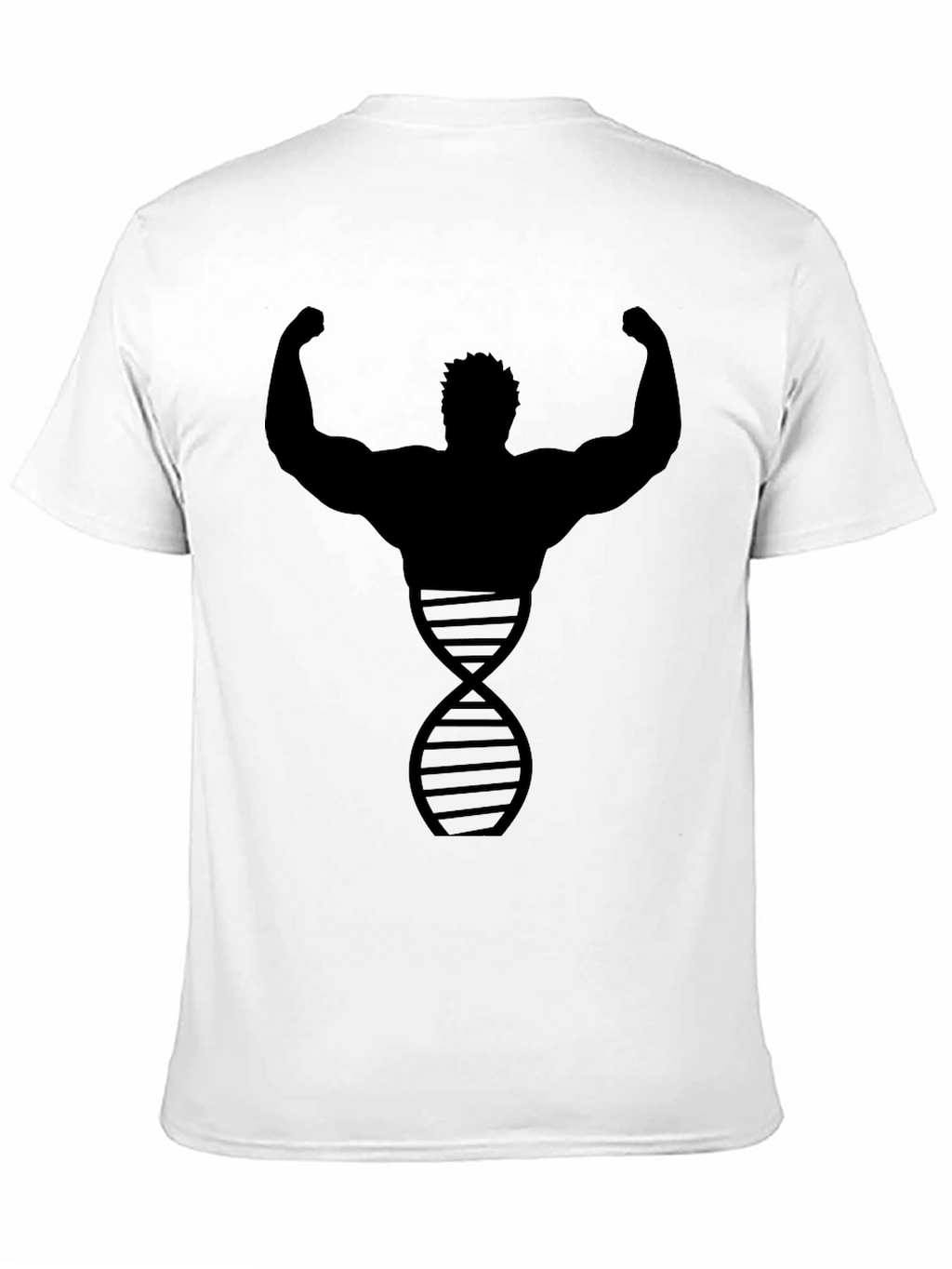 Bodybuilder DNA Graphic Tee - Black Cotton