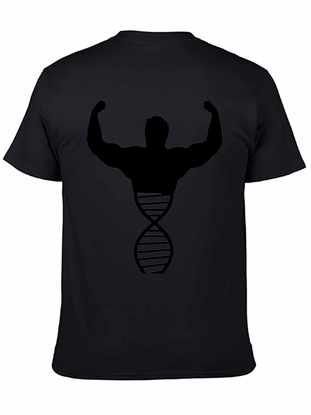 Bodybuilder DNA Graphic Tee - Black Cotton