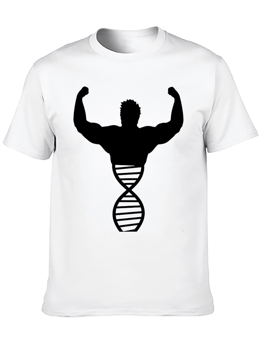 Bodybuilder DNA Graphic Tee - Black Cotton