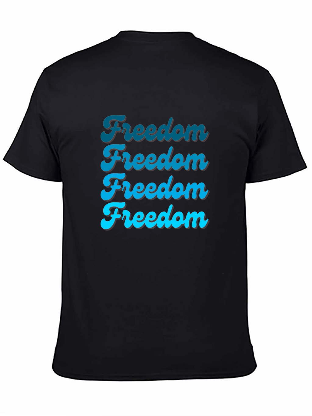 Freedom Tee: Stylish Black Graphic T-Shirt