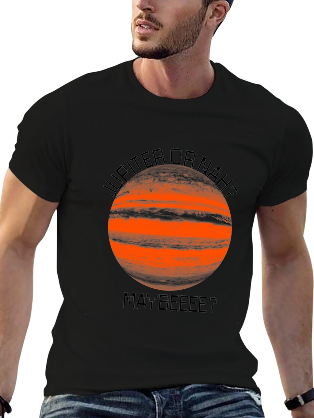 Jupiter or Nah? Funny Graphic T-Shirt