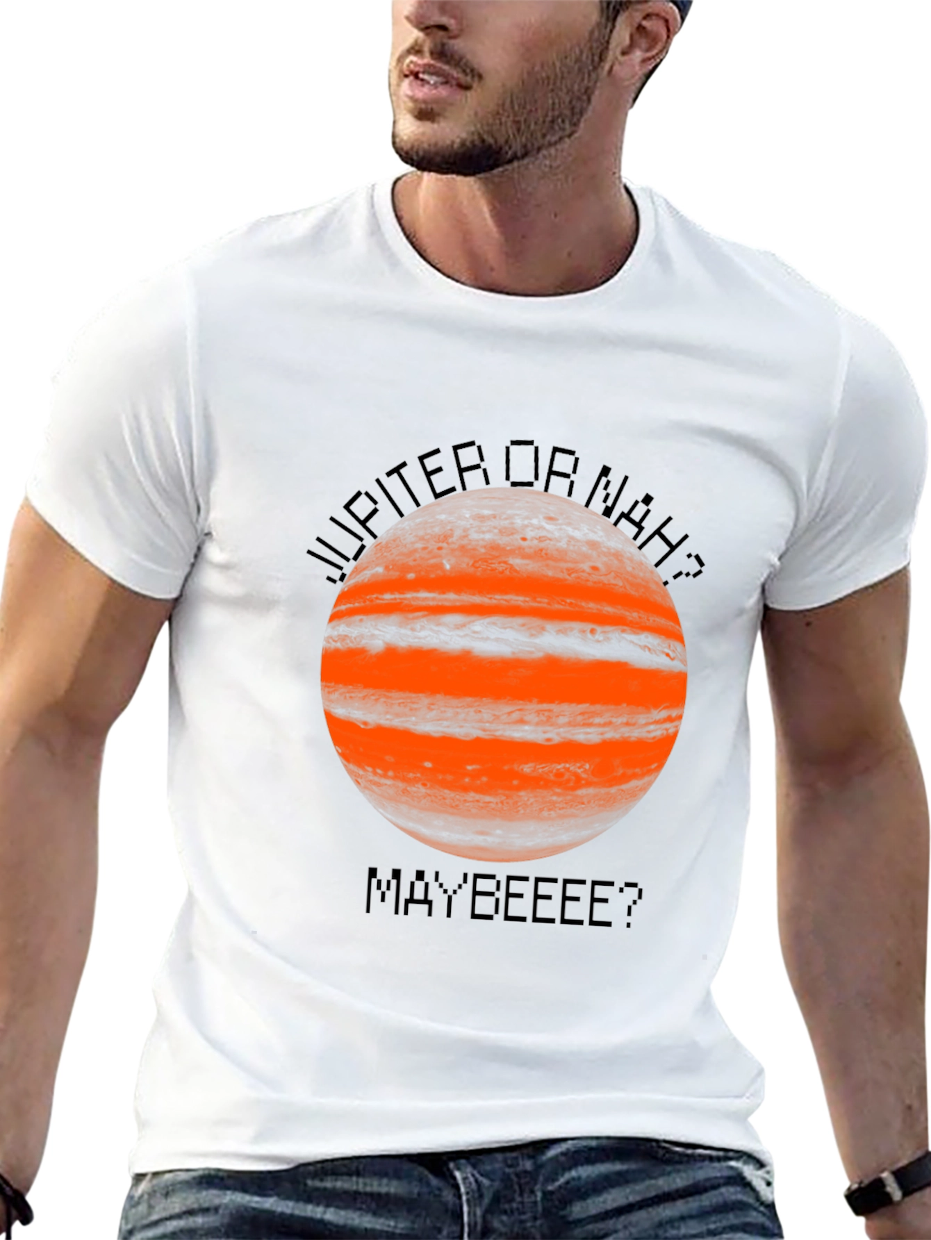 Jupiter or Nah? Funny Graphic T-Shirt