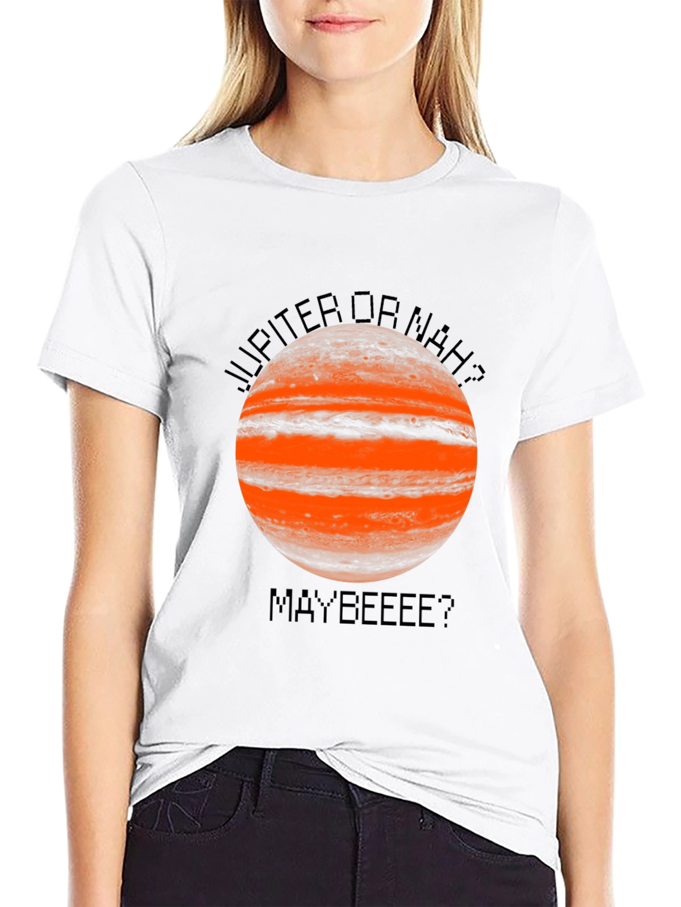 Jupiter or Nah? Funny Graphic T-Shirt
