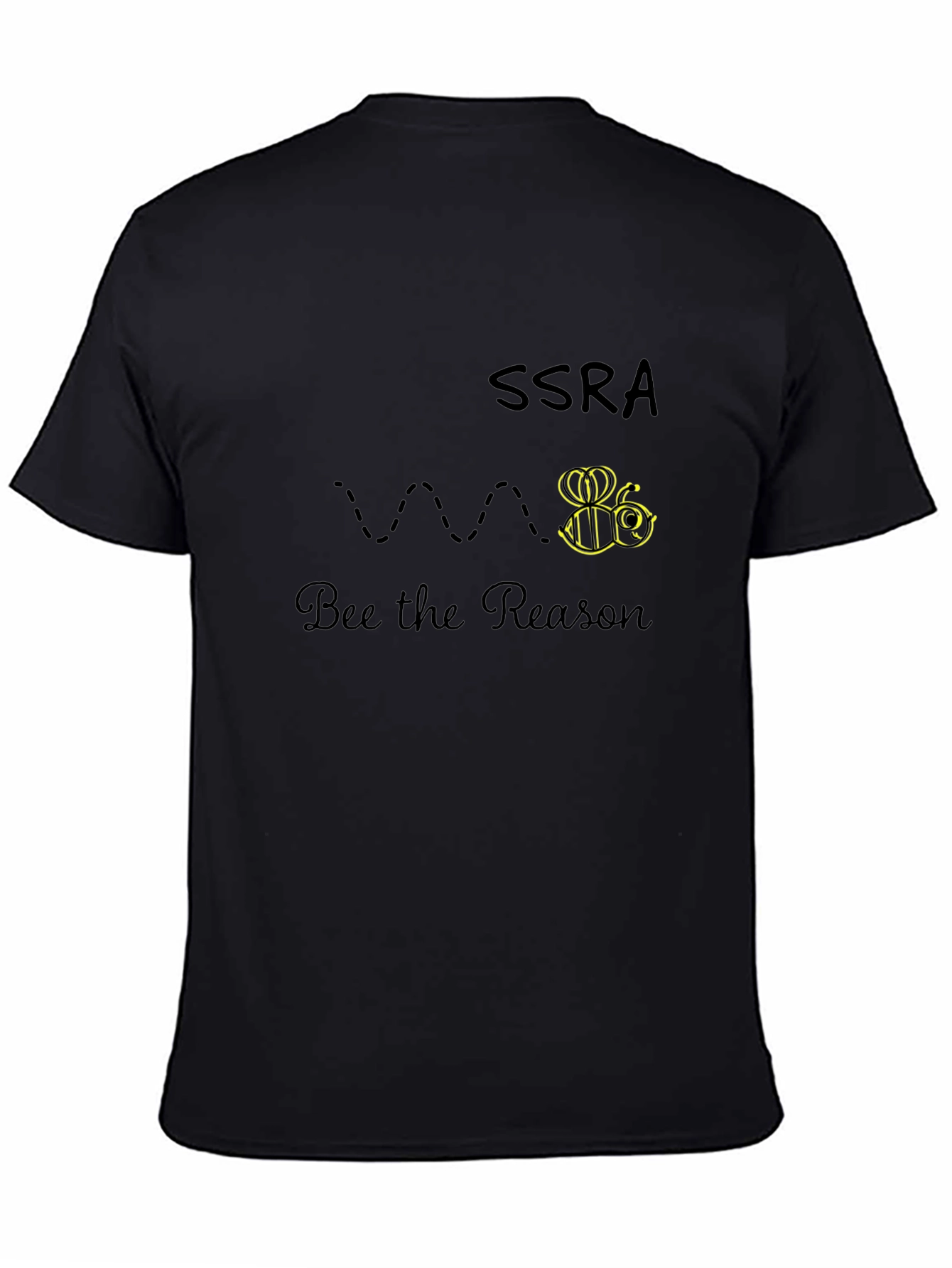 SSRA Bee the Reason Black Graphic Tee