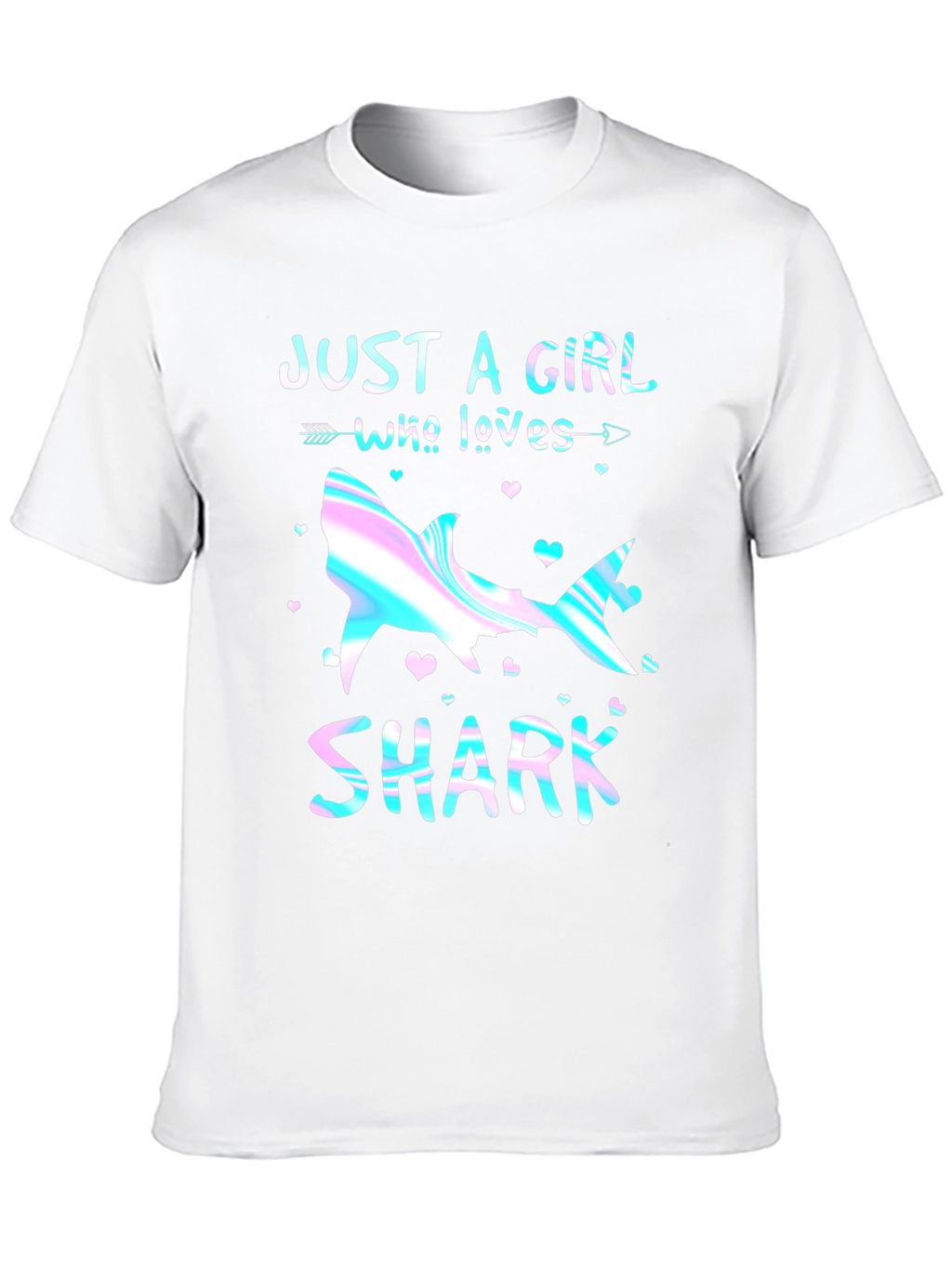 Just a Girl Who Loves Sharks Graphic Tee