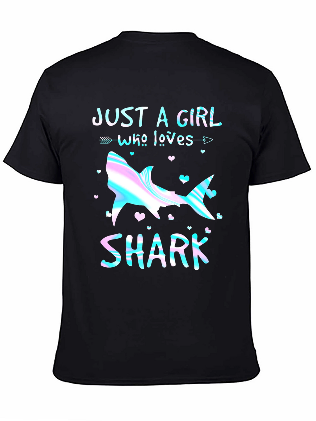 Just a Girl Who Loves Sharks Graphic Tee