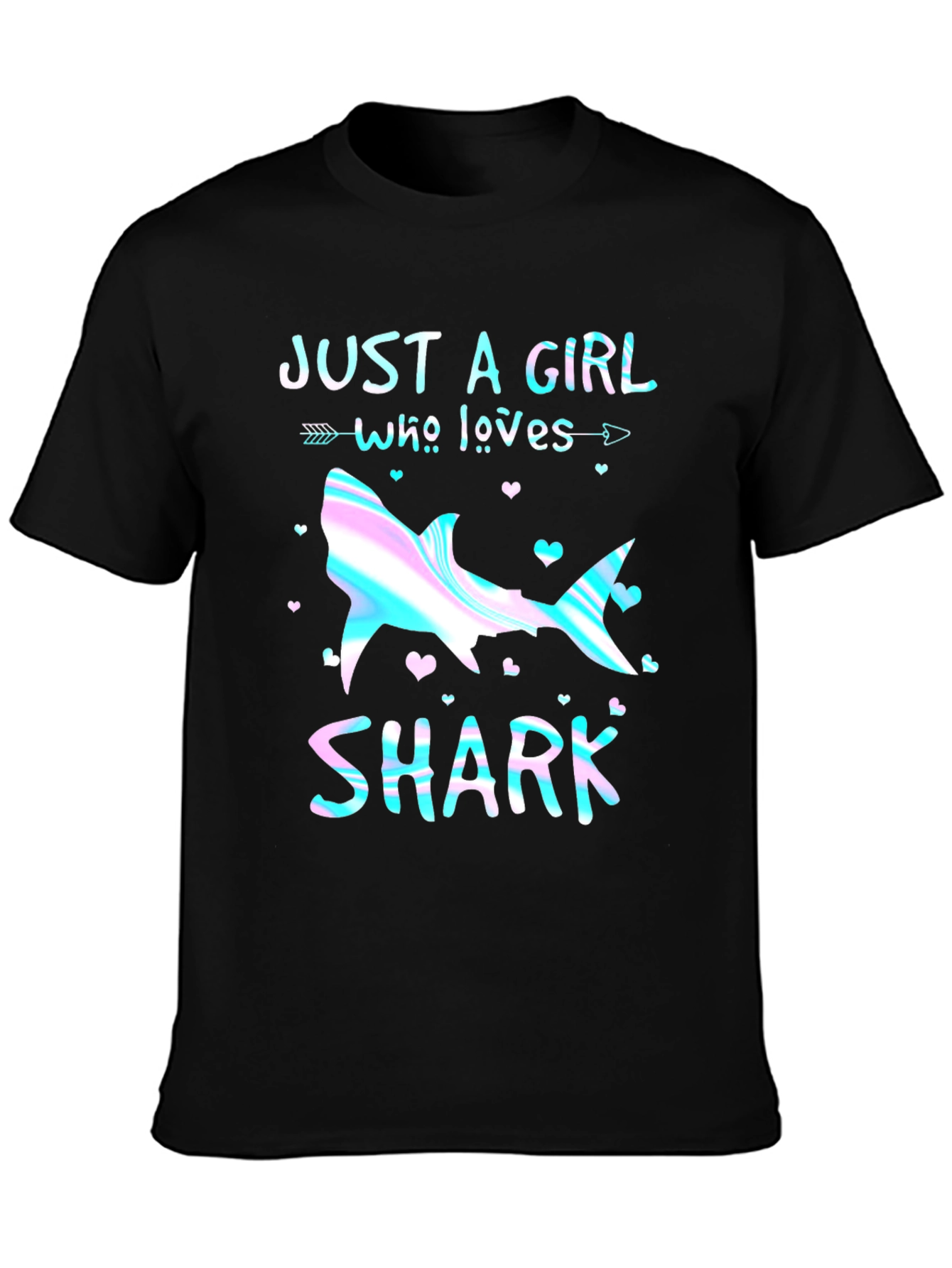 Just a Girl Who Loves Sharks Graphic Tee