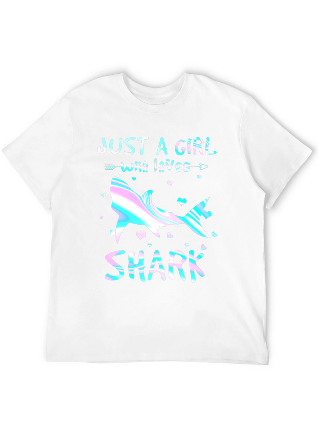Just a Girl Who Loves Sharks Graphic Tee