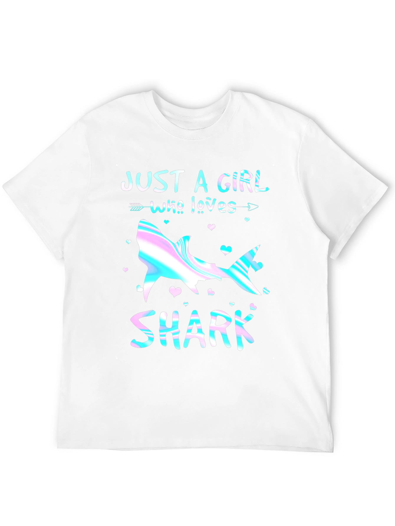 Just a Girl Who Loves Sharks Graphic Tee
